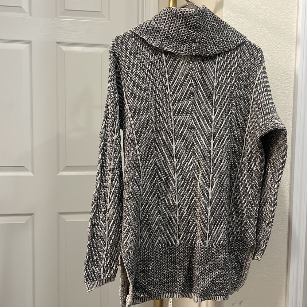 Cowl neck breathable 100% cotton neutral sweater, 888 size large - Picture 6 of 9